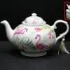 1000ml Flamingo Design Bone China Tea Pot in an Elegant Gift Box - Image 2