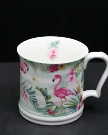 flamingo tea mug 16 oz.