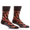 Yo Sox men's crew socks bacon design