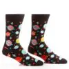 Yo Sox men's crew socks galaxy design