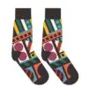 Yo Sox women's crew socks retro shapes