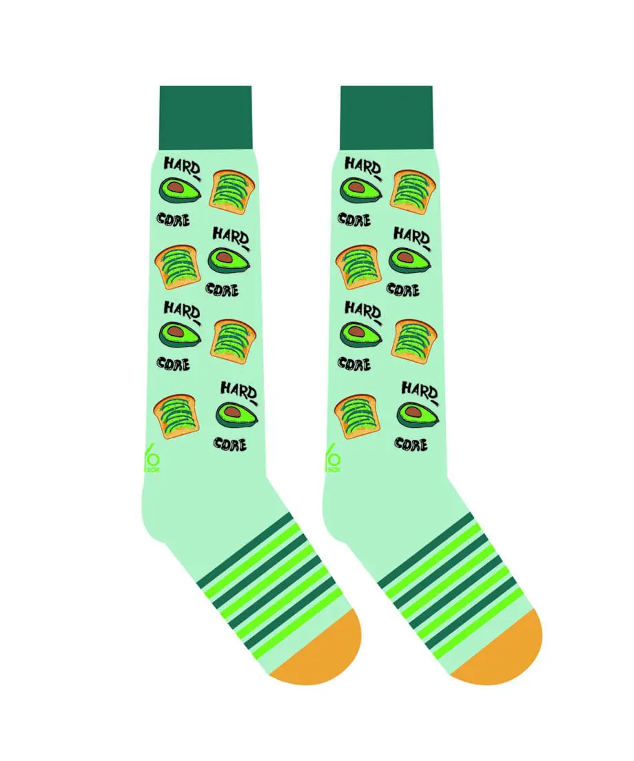 Yo Sox Avocado Icons Design Women's novelty knee-high socks