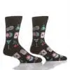 Yo Sox men's crew socks casino design