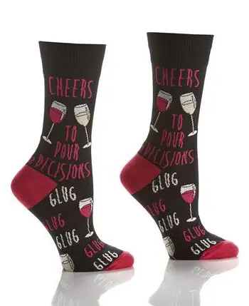 Yo Sox women's crew socks pour decision design