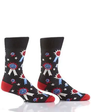 Yo Sox men's crew socks best dude design