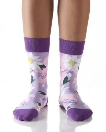 Yo Sox women's crew socks He Loves Me design