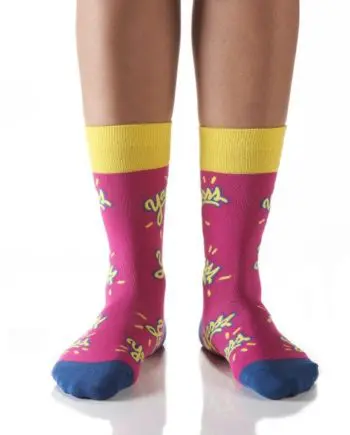 Yo Sox Women's Crew Socks Yasss design