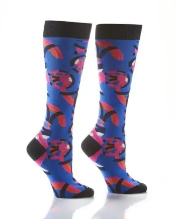 Yo Sox Women's knee-high socks kaledoscope design