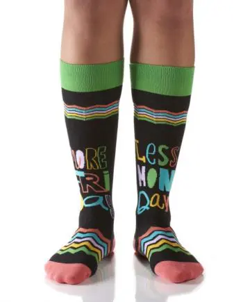 Yo Sox women's knee-high socks More Friday design