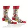 Yo Sox men's crew socks merry christmas design