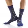 Yo Sox men's crew socks evergreen design