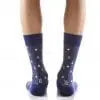 Yo Sox men's crew socks evergreen design