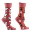 Yo Sox women's crew socks poop and paper design