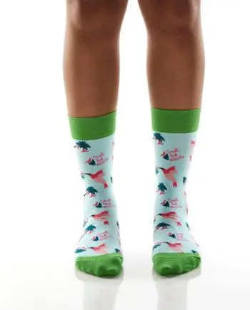 Yo Sox Women's Crew Socks hummingbird design