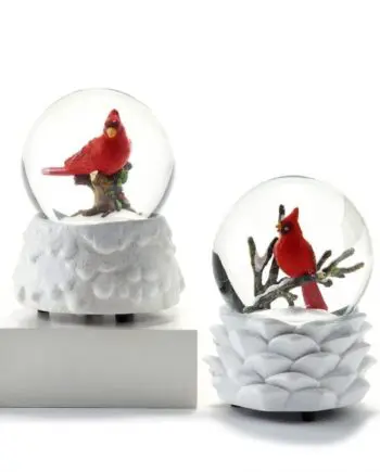 Cardinal snowglobes