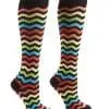 Wavelength design Women's Knee-high socks by Yo Sox right side view