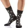 Floral Collage design Women's novelty crew socks by Yo Sox left side view