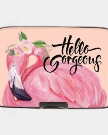 Hello Gorgeous Flamingo RFID Armored Wallet by Monarque