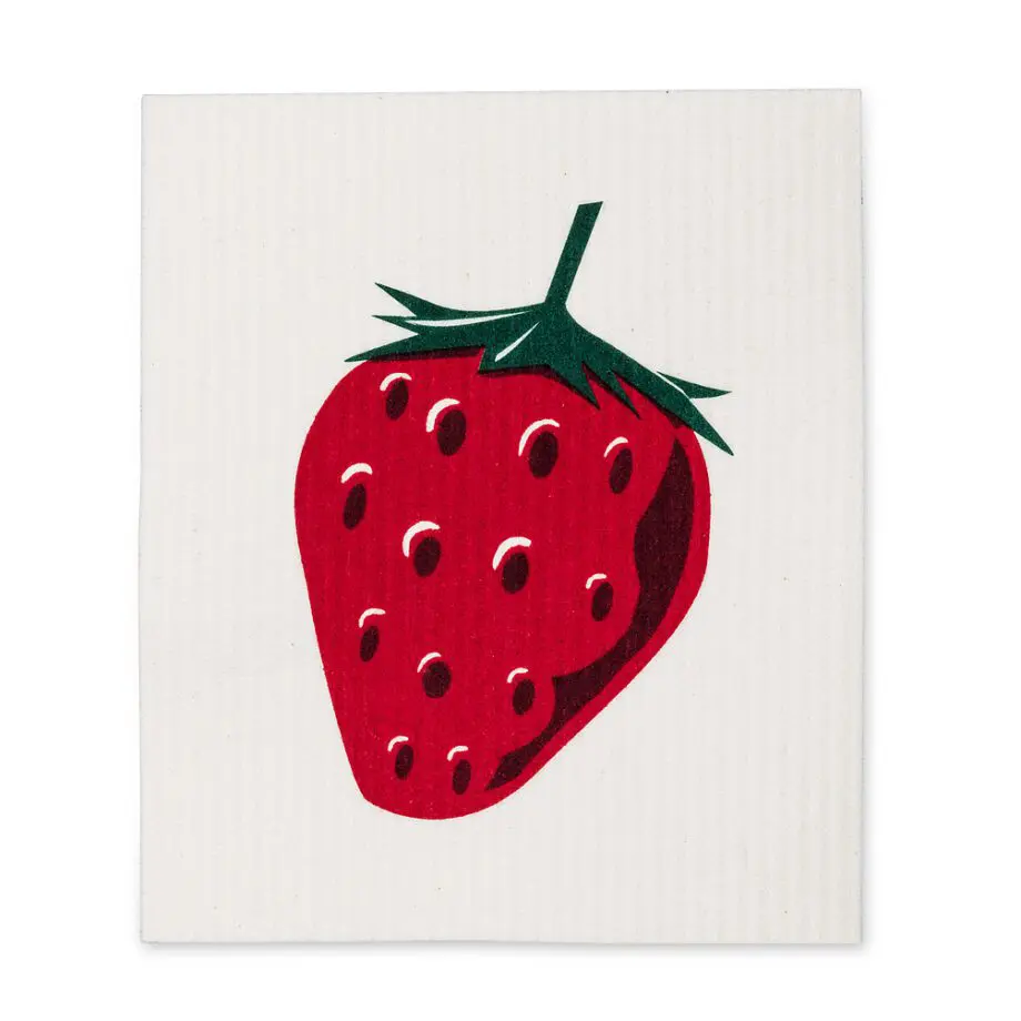 Strawberry design The Amazing Swedish Dishcloths