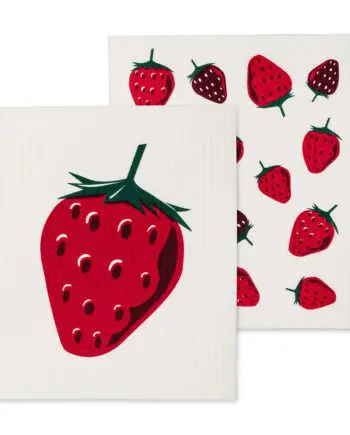 Strawberry design The Amazing Swedish Dishcloths