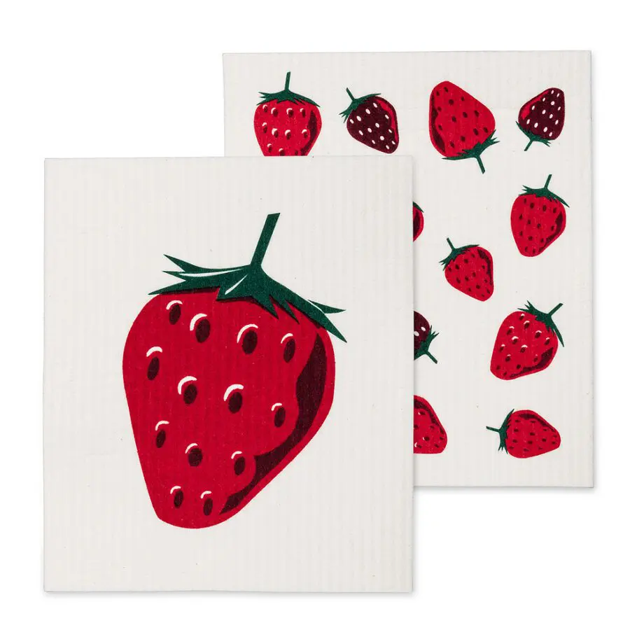 Strawberry design The Amazing Swedish Dishcloths