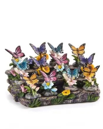 Polystone butterflies of various colours