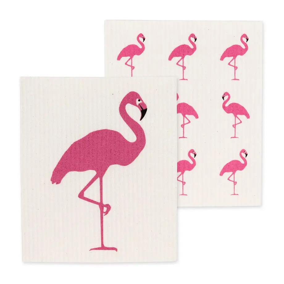 Flamingo Amazing Swedish Dishcloth