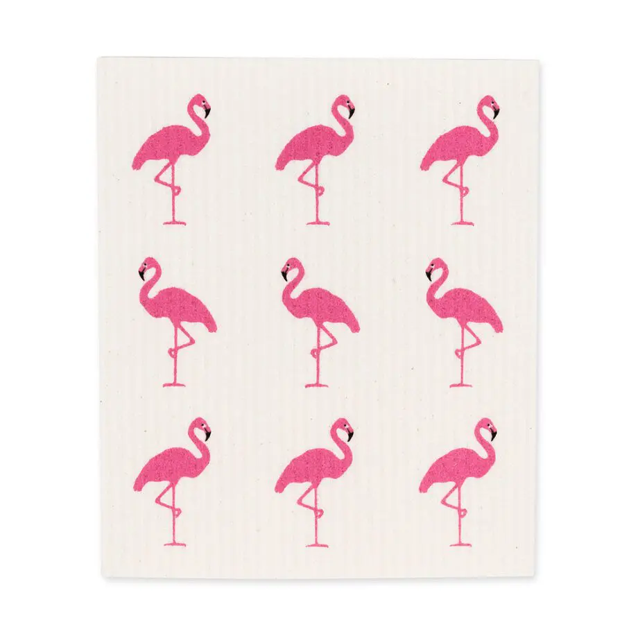 Flamingo Amazing Swedish Dishcloth