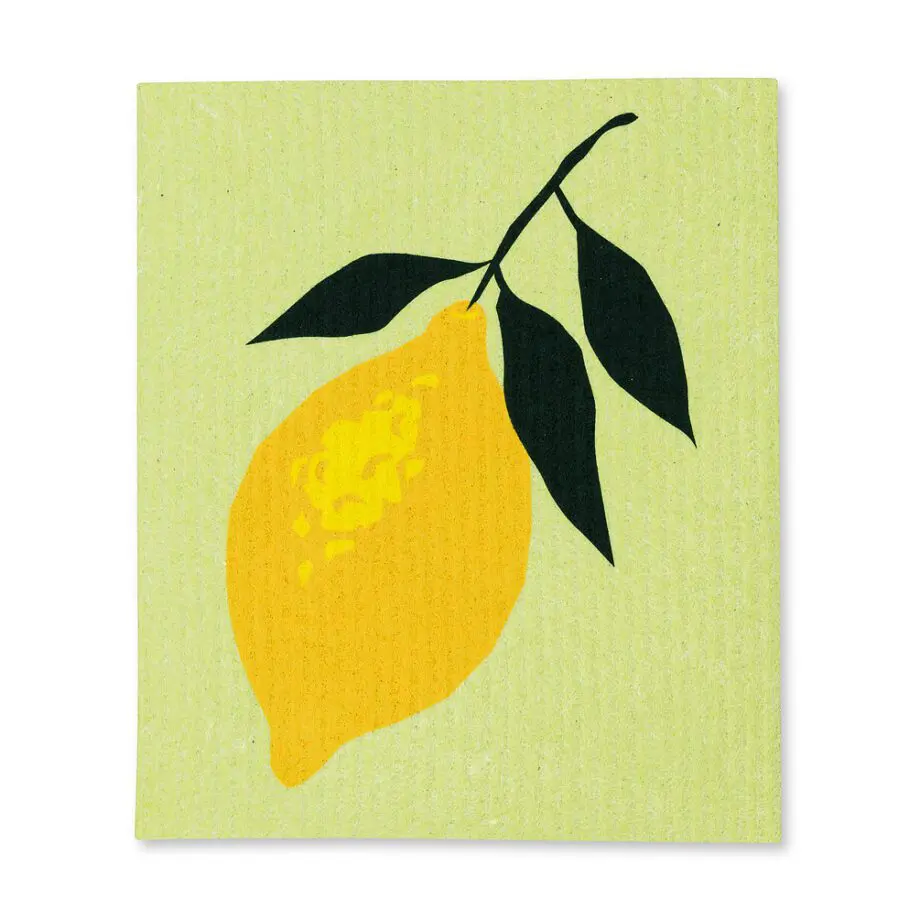 Lemon Amazing Swedish Dishcloth - Set of 2 - Image 3