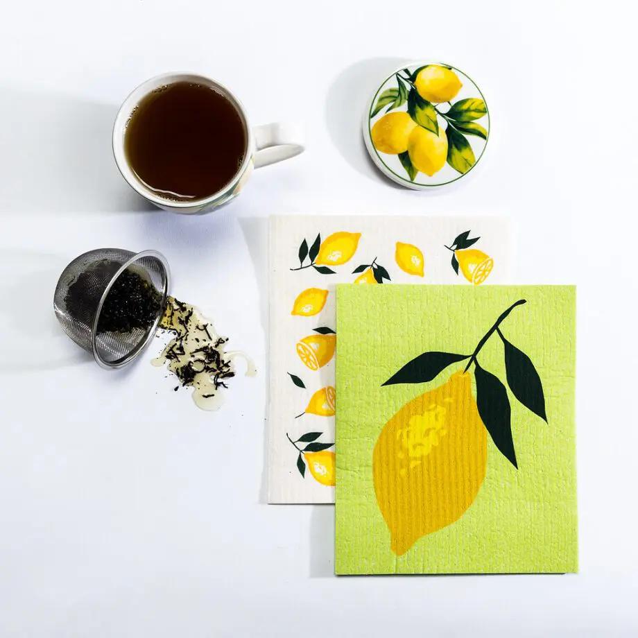 Lemon Amazing Swedish Dishcloth - Set of 2 - Image 5