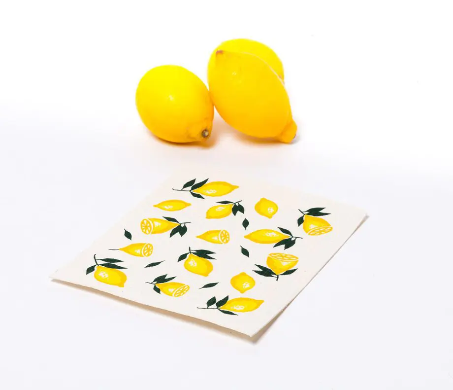 Lemon Amazing Swedish Dishcloth - Set of 2 - Image 7