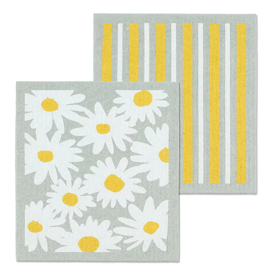 Daisies & Stripes Amazing Swedish Dishcloths