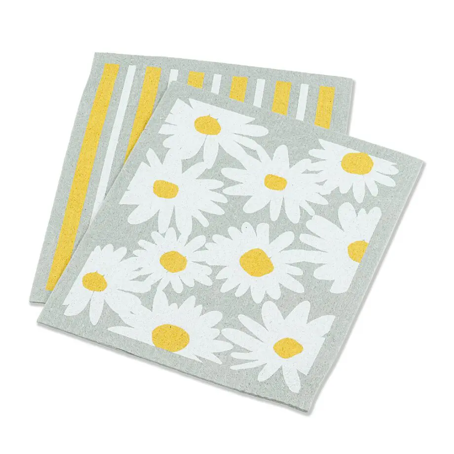 Daisies & Stripes Amazing Swedish Dishcloths