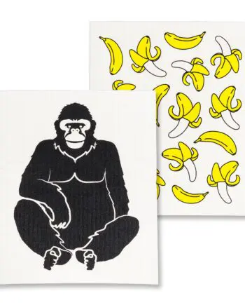 Gorilla & Banana Amazing Swedish Dishcloths