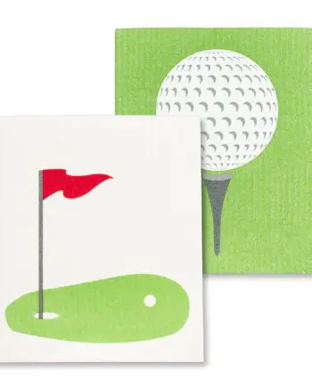 Golf Ball & Green Amazing Swedish Dishcloths