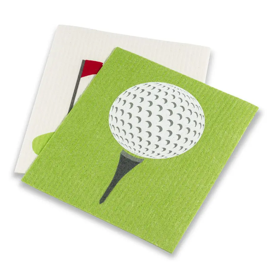 Golf Ball & Green Amazing Swedish Dishcloths