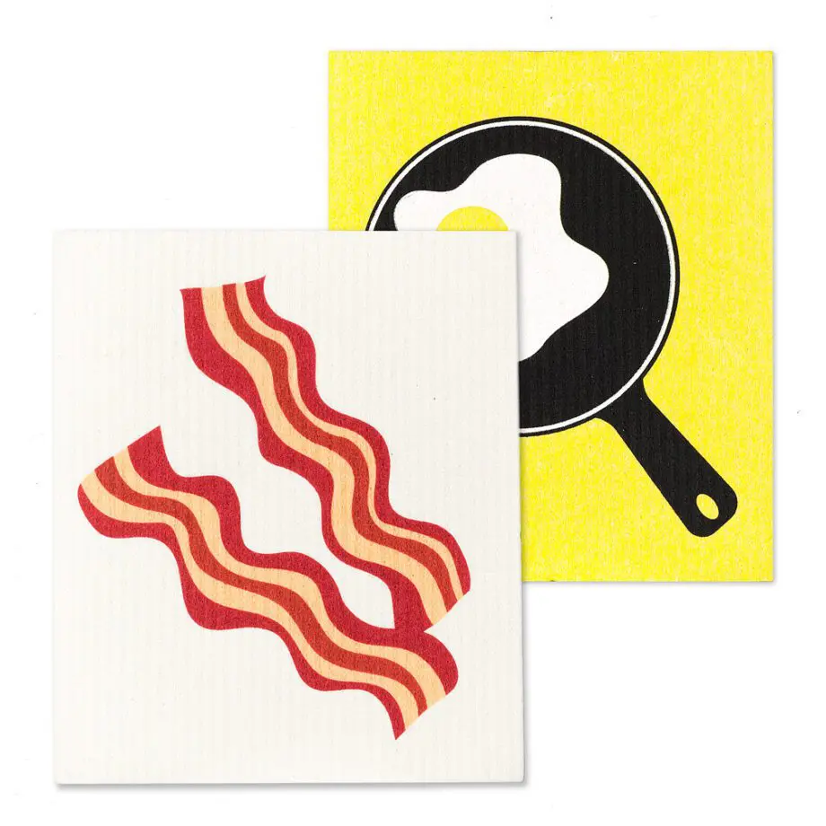 Bacon & Eggs Amazing Swedish Dishcloths