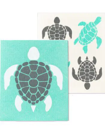 Sea turtles design Amazing Swedish Dishcloths