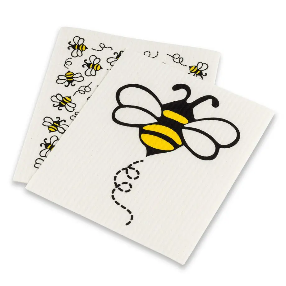 Allover Bees Amazing Swedish Dishcloths