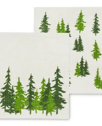 Evergreen Forest Amazing Swedish Dishcloths