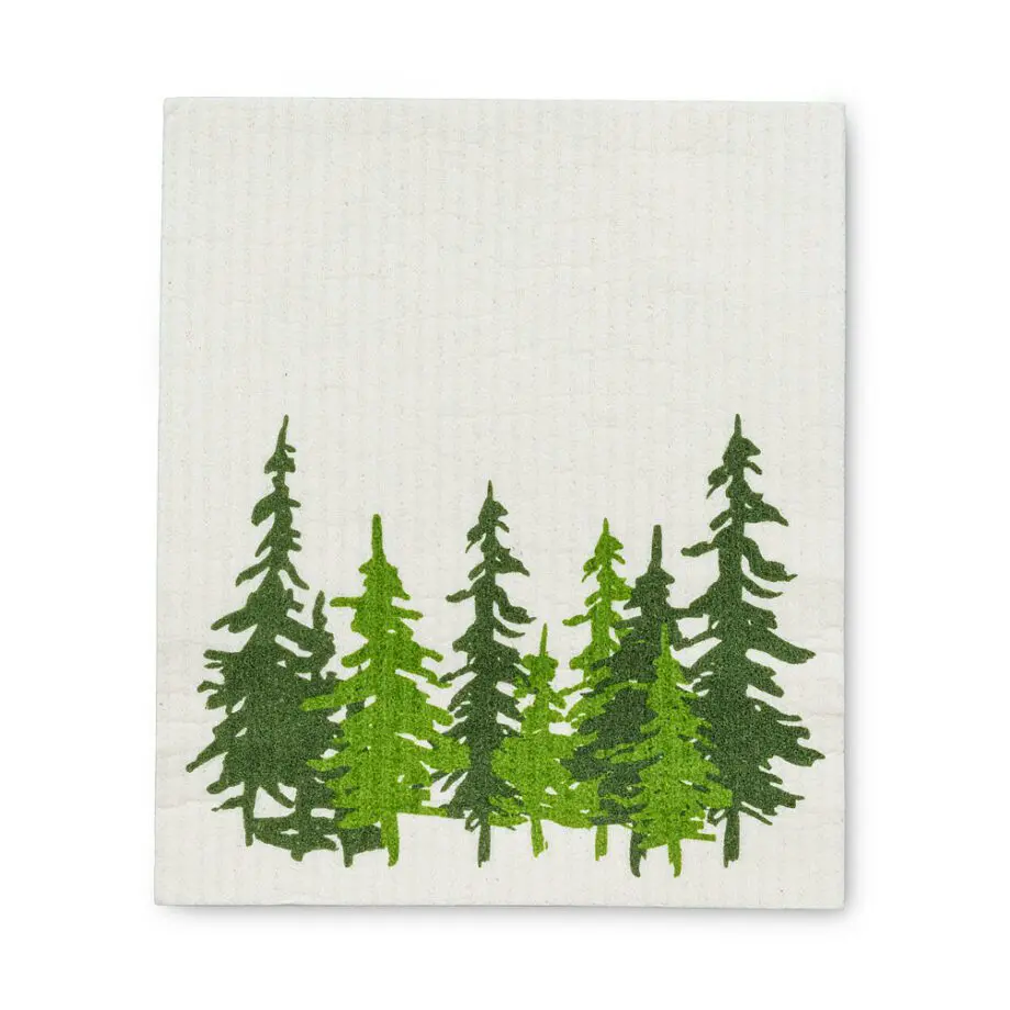 Evergreen Forest Amazing Swedish Dishcloths