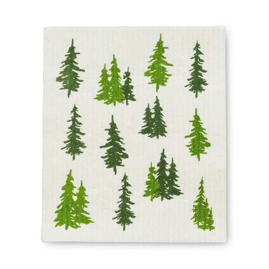 Evergreen Forest Amazing Swedish Dishcloths