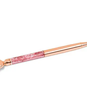 Rose Gold Bird Pen with Glitter