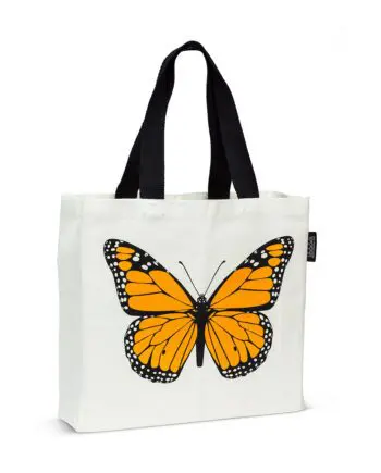 Monarch design on tote bag