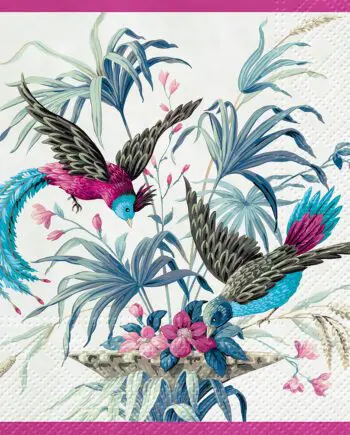 Birds of Eden luncheon napkins