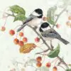 "Chickadee" Luxury Luncheon Napkin