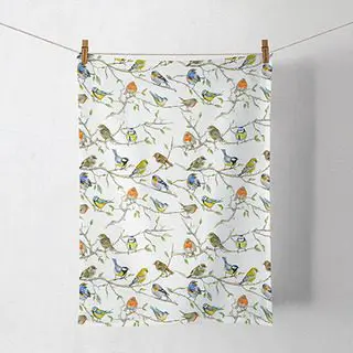 "Birds Meeting" Kitchen Towel