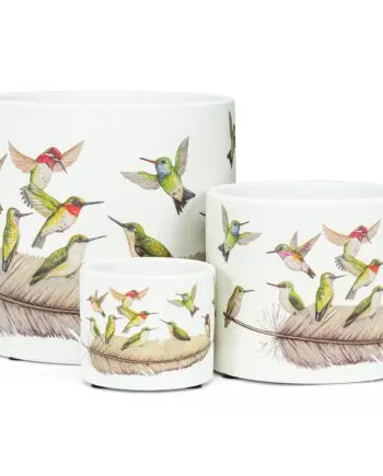 Hummingbird planter large 16.5 cm (6.5") diameter