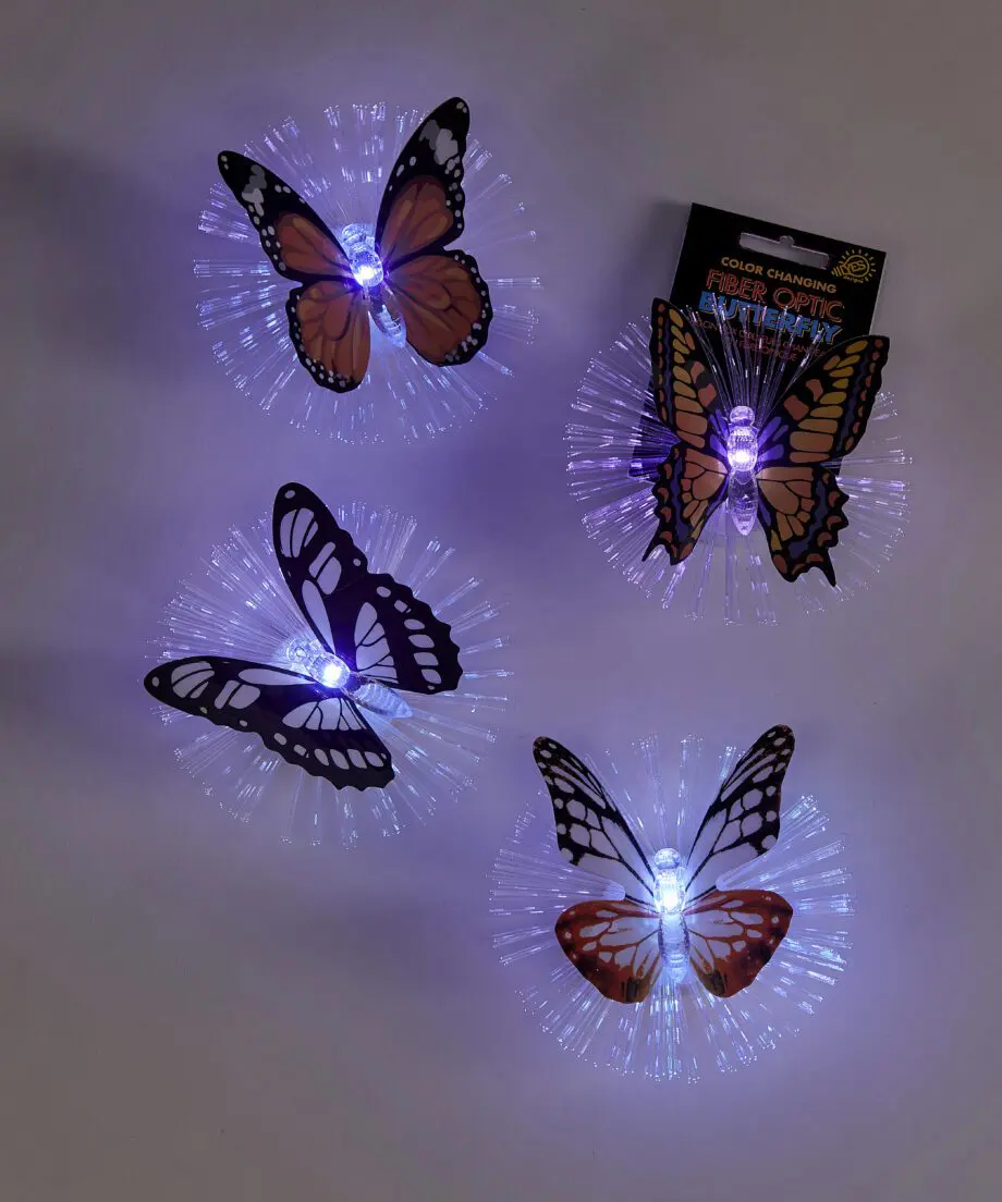 Fiber optic LED Butterflies