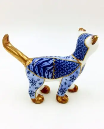 3.5" Porcelain Blue Kitten